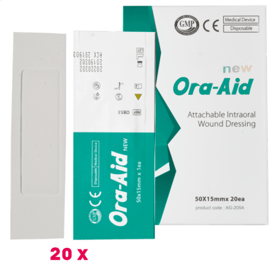 Ora-Aid 50 - Intraoral-Wundverband (20 Streifen)
