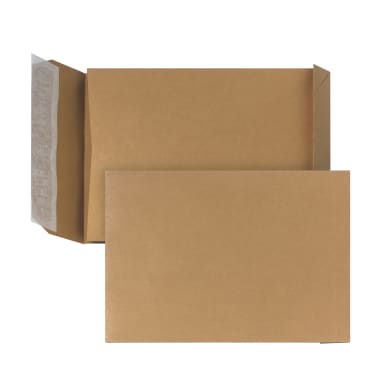 Posthorn gusset envelope B5 110 g block bottom peel & seal 250 pieces brown