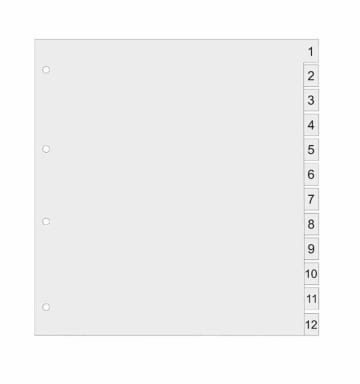 Monatsregister 1-12 standard
