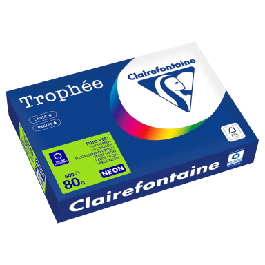 Clairefontaine copy paper A4 80 g 500 sheets neon green