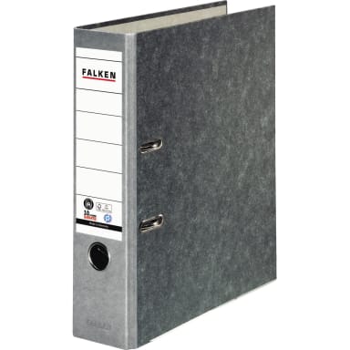 Falken ring binder S80 A4 80 mm recycled board grey