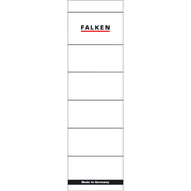Falken binder spine label wide/short 10 pieces white