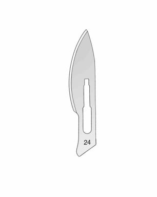 KLS Martin Scalpelmesjes Steriel Fig. 24 (100 stuks)