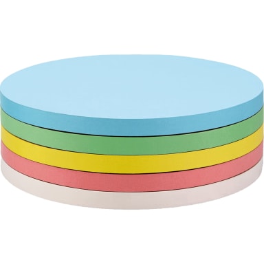 magnetoplan moderation card circle 140 self-adhesive 250 pieces assorted