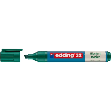 edding flipchart marker 32 1-5 mm chisel tip green