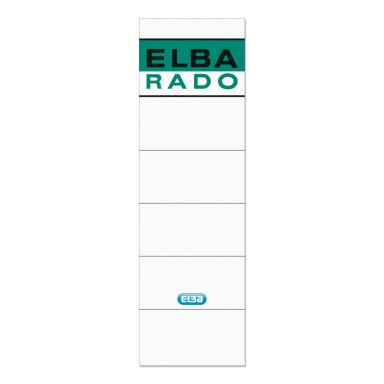 Elba binder label short/wide self-adhesive 10 pieces green/white