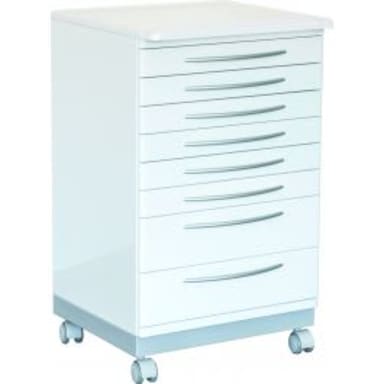 Zilfor rijdbare kastenunit PRT8 met wit keramisch bovenblad
