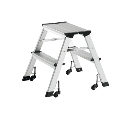 Alco step ladder 2-step folding aluminium