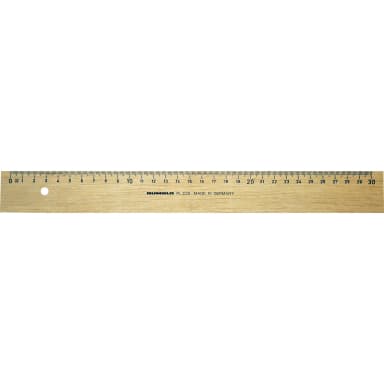 Rumold wooden ruler in hornbeam 30 cm natural