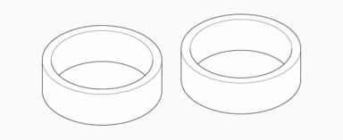 SAM Axiosplit Rubberen Ringen (2 stuks)