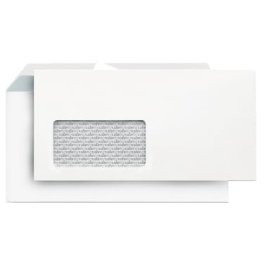 Envelope Lettersafe DL with window 80 g peel & seal 500 pieces white