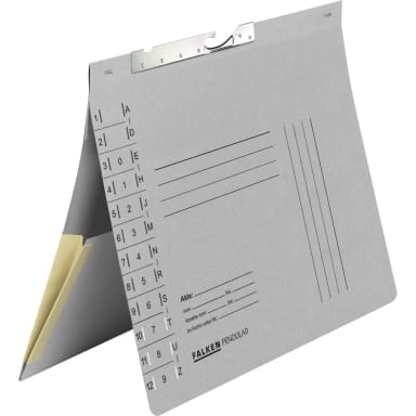 Falken suspension file folder official binding slot expanding pocket grey