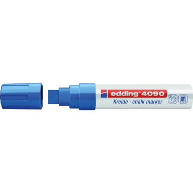 edding chalk marker 4090 4-15 mm chisel tip blue
