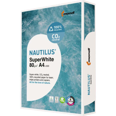 Nautilus copy paper SuperWhite A4 500 sheets