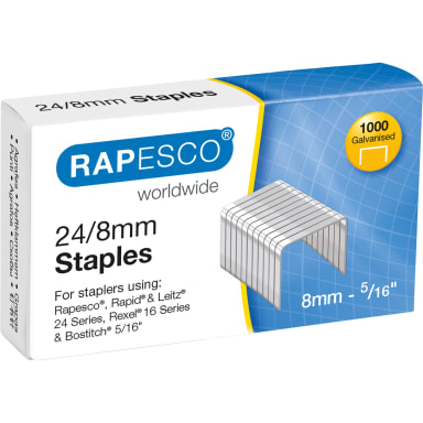 Rapesco staples 24/8 mm 1,000 pieces