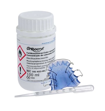 DENTAURUM Orthocryl Concentratie Kleur Blauw 100 ml