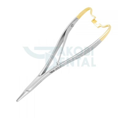 Needle holder Mathieu-Kocher NH 5074E, 140mm, Tungsten Carbide inserts (TC), beaks serrated, stainless steel