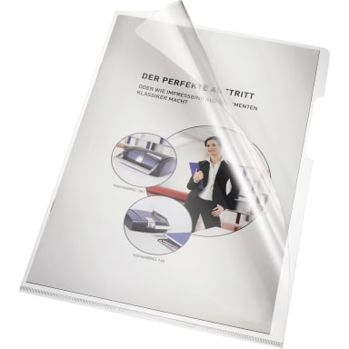 Bene punched pocket A4 HPVC 100 pieces transparent