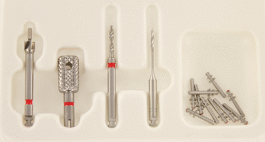 Sortiment Titan Gewindestifte rot kurz (1 Packung á 1 Set)