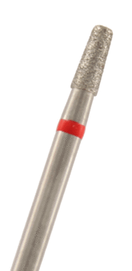 Diamant konisch Kante rund Körnung: Rot (fein, 1 Packung á 5 Stück)