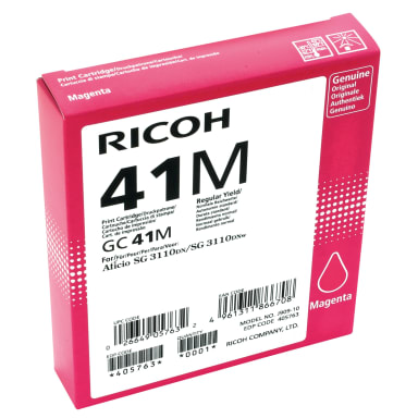 Ricoh gel cartridge GC-41M 2,200 pages magenta