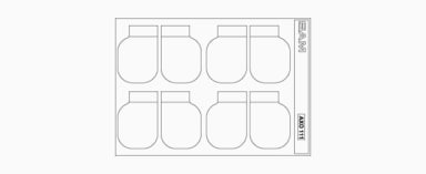 SAM Registratie-Etiketten Groen voor Axiograaf (15 stuks)