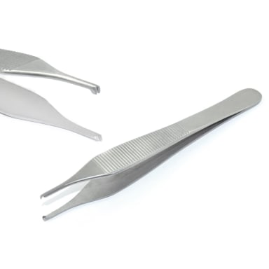 Adson Tweezers, Length = 11 cm, 1x2 Teeth