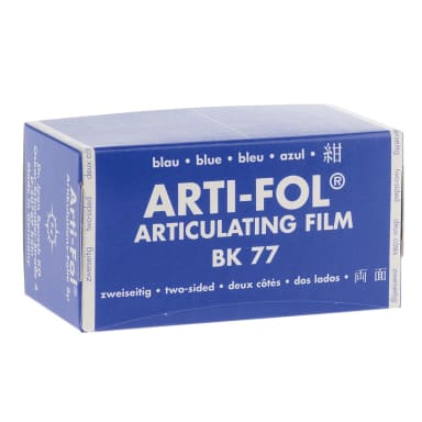 Bausch Arti-Fol DS Blauw 75 mm BK 77 Rol