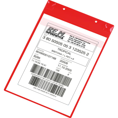 Djois identification pouch neodymium A4 5 pieces red