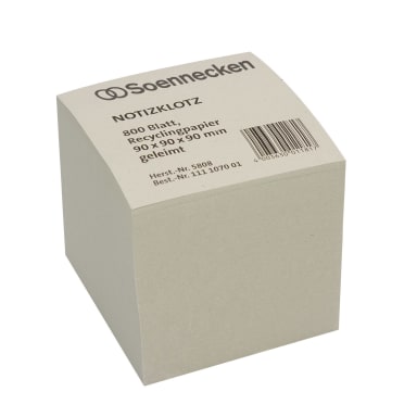 Soennecken note cube 9x9x9 cm recycled 800 sheets