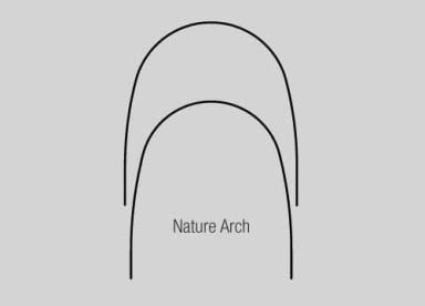 NiTi Super Elastic bogen Natural Form 10/PK, .020 x .020, onderkaak