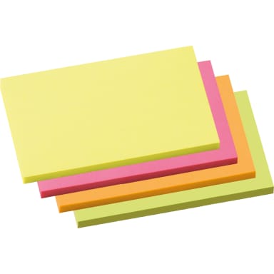 Soennecken sticky notes 125x75 mm 4x100 sheets 4 pieces neon