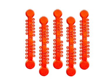 ELASTISCHE LIGATUREN Neonorange, Stick (Inhalt 1000 Stück) Latexfrei