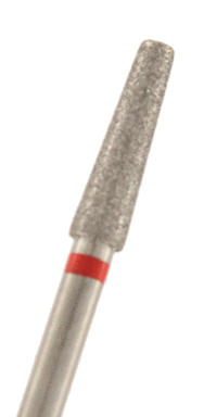 Diamant konisch Kante rund Körnung: Rot (fein, 1 Packung á 5 Stück)