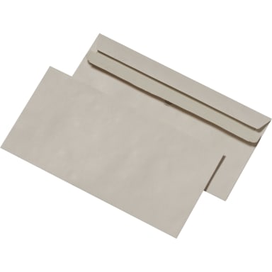MAILmedia envelope DL recycled without window self-adhesive 1,000 pieces grey
