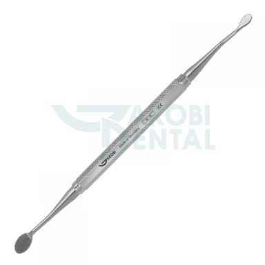 Bone file Miller BF 1X, stainless steel, handle # 3 