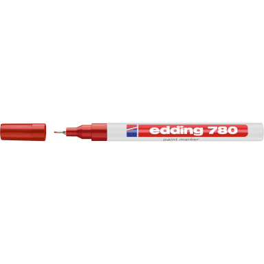 edding paint marker 780 0.8 mm bullet tip permanent red