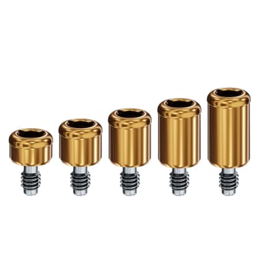 Locator Classic für Nobel Biocare – Hex-Lock – External Hex - Plattform Ø 3,8 mm / 4,5 mm – Gelb - GH 2,0 mm