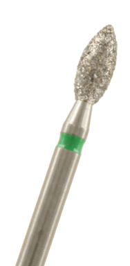 Diamant Knospe schlank Körnung: Grün (grob, 1 Packung á 5 Stück)