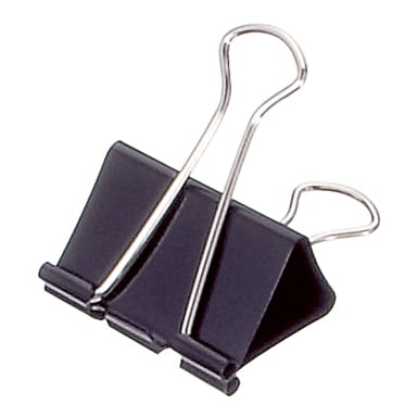 Soennecken foldback clip 40x19 mm 12 pieces black