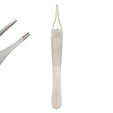 Adson-Brown Tweezers, Length = 11 cm, Straight