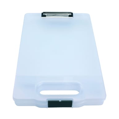 Genie clipboard CL 900T with storage compartment transparent
