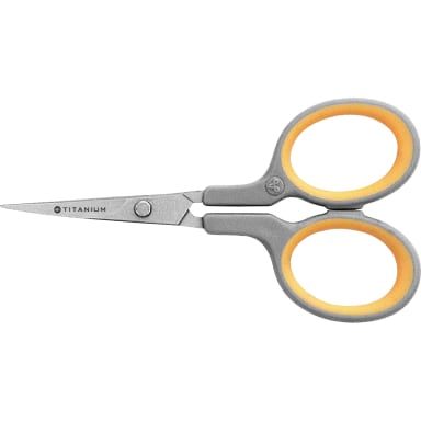 Westcott scissors Titanium Super curved 10 cm/4 inch yellow/grey