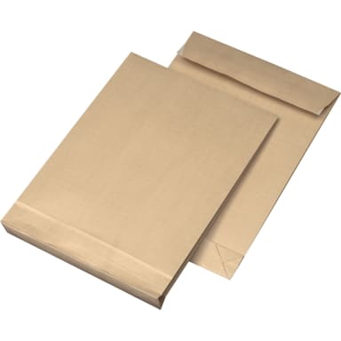 MAILmedia gusset envelope B4 40 mm 125 g peel & seal 100 pieces brown