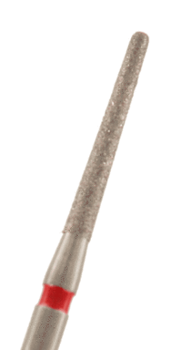 Diamant konisch rund Körnung: Rot (fein, 1 Packung á 5 Stück)