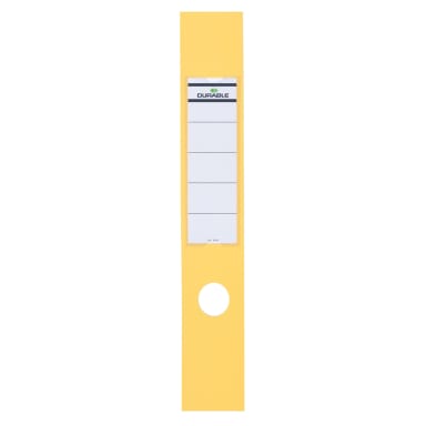 Durable binder label ORDOFIX wide/long 10 pieces yellow