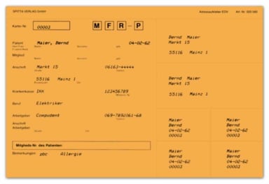 Anschriftaufkleber orange 560 100St