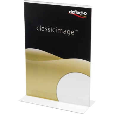 Deflecto desk display Classic Image A5 portrait transparent