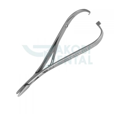 Needle holder Mathieu NHM, 140mm, beaks serrated, stainless steel 