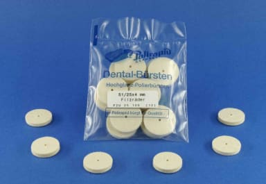 Polirapid Viltschijf Ø25mm x 4mm Dtz